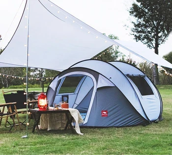 Odpiranje popolnoma avtomatski zunanji šotor, ni potrebe za izgradnjo debel, dež dokaz, sonce dokaz kampiranje šotor, notranji šotor
