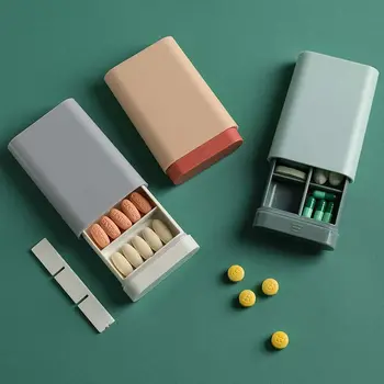 Prenosni Kapsula Posodo Skandinavski Slog Medicine Shranjevanje Steklenic Sili Pillbox Razpršilnik Tabletke Primerih Medicine Primeru Pill Box