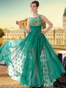 ženske formalno vestido de festa longo renda eleganten čipke stranka dolgo smaragdno zelena večerno obleko 2018 mati nevesta obleke