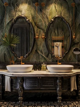 Kopalnica ogledalo posebno oblikovan vhod dekorativna ogledala francoski retro ogledalo ličila