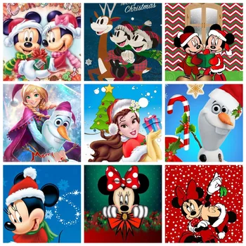 Disney Risanke Božič Mickey Mouse Steno Platno Slikarstvo Poster Tiskanje za Dom Dnevna Soba Dekor