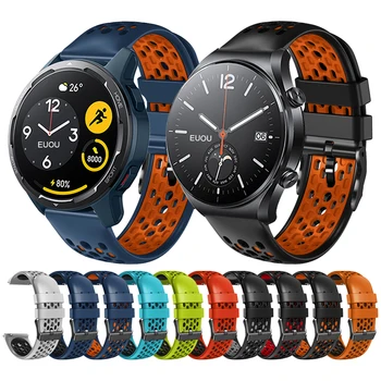 22 mm * Nadomestni Trak Za Xiaomi Watch S1 Aktivna / Color 2/ Mi Watch Global Version Silikonsko zapestnico Watchband Zapestnica Pasu