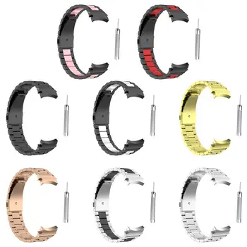 Zapestnica iz nerjavečega Jekla Za Galaxy Watch4 5/pro/4 44 mm 40 mm 46mm 42mm Ukrivljen Koncu Kovinski Pas, Zapestnica Watch4 Klasičnih Band