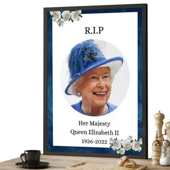 Portret Kraljice Elizabete II Kraljica Elizabeta Spomenik Umetnosti Tiskanje brez okvirja Plakat, Barve Priložnostni Spominski Plakat
