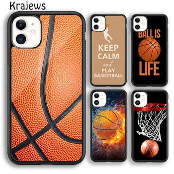 Krajews Žogo je Življenje Košarka Telefon Primeru Kritje Za iPhone 15 SE2020 14 6 7 8 plus XS XR 11 12 mini pro max coque Lupini Fundas