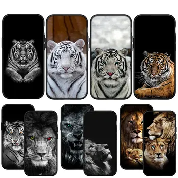 Lev Umetnosti Tiger Mehko mobilni Telefon, Ohišje za iPhone 14 13 12 Mini 11 Pro X XR XS Max 6 7 8 Plus + JV 8+ Primeru