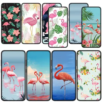 Ptica Flamingo mobilni Telefon, Ohišje za Samsung Galaxy Note 20 Ultra 10 8 9 S10 Lite S9 A6 A8 Plus A7 A9 + Mehko Ohišje