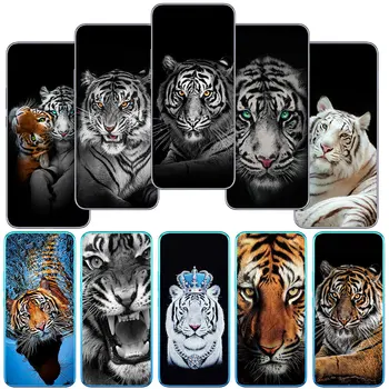 Tiger Živali mobilni Telefon, Ohišje za Infinix Vroče 10i Opomba 11 10 Pro 9 Igrajo 10T za Tecno Iskra 8C 8P 5 6 8 Mehko Primeru