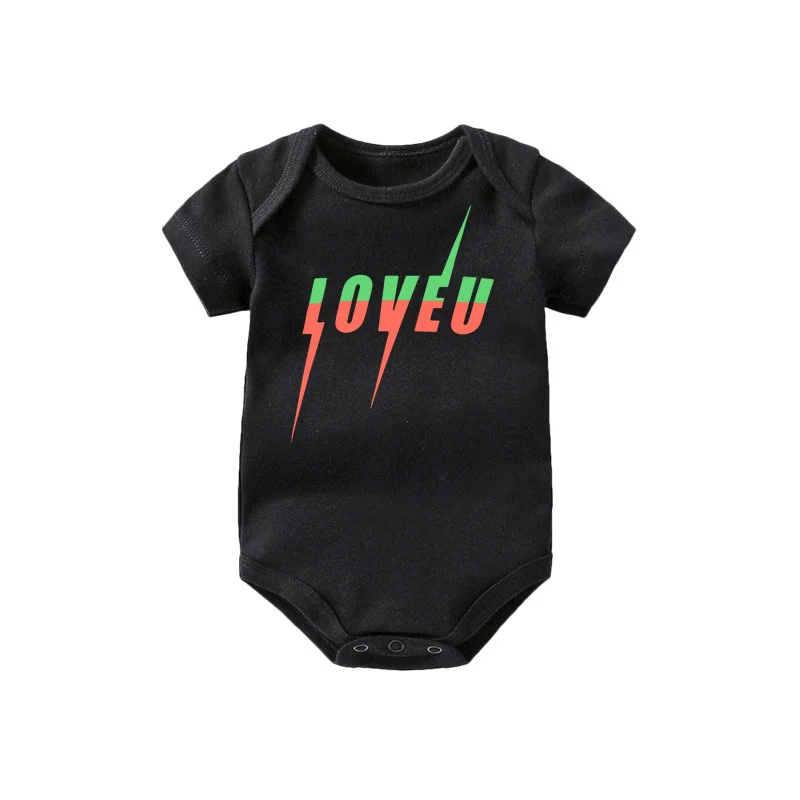 LOVE U Tiskanje Baby igralne obleke Luksuzni Oblikovalec Čistega Bombaža Novorojenčka Jumpsuits Dekleta Fantje Oblačila Jumpsuit Otroci Hlače Romper