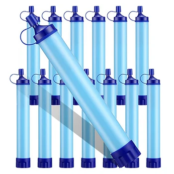 14 Kos Osebnih Vodni Filter Slama, Voda, Čiščenje Naprave Na Prostem Filtracija Preživelih Prestavi Sili Kit