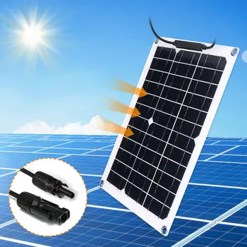 500W Prilagodljiv Solarni Plošča 12V Polnilec Dvojno USB Z 10A-60A Krmilnik Sončne Celice Moč Banke za Zunanjo Kampiranje