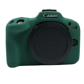 Anti-slip Silikonski Pokrovček za Canon EOS R50 4K Vlog Fotoaparat Amti padec Dustproof Zaščitna Primeru Baterijo Zamenjajte Odprtino za R50