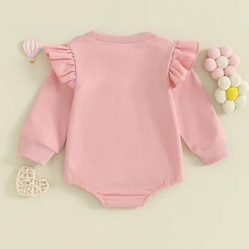 Dojenčka Newborn Baby Dekle Romper Long Sleeve Solid Color Majica Bodysuit Jeseni Obleko Oblačila 0-18 M