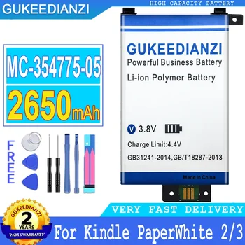 GUKEEDIANZI Baterije MC-354775-05 58-000049 2650mAh Za Amazon Kindle PaperWhite 2/3 KPW2 KPW3 PaperWhite2 PaperWhite3 + Orodja