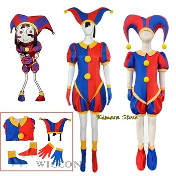 Pomni Cosplay Risanka Kostum Neverjetno Digital/Cirkus Cosplay Ragatha Jax Caine Cosplay Gledališče Otroke, Otroke Božič Darila