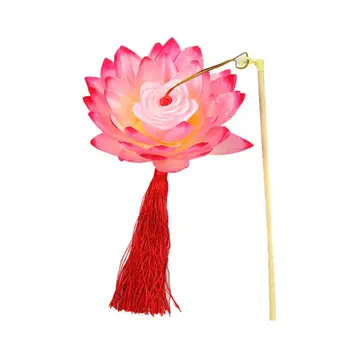 Nov Prenosni Neverjetno Cvet Lotus Flower Svetloba Svetilke Stranka Žareče Luči Za Mid-Jesenski Festival Darilo Ples Rekviziti