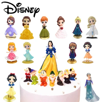 Disney Princesa Temo stranki Okraski Zamrznjen Sneg Beli Risani junaki Torta Okraski otroci Rojstni dan Torta Dobave