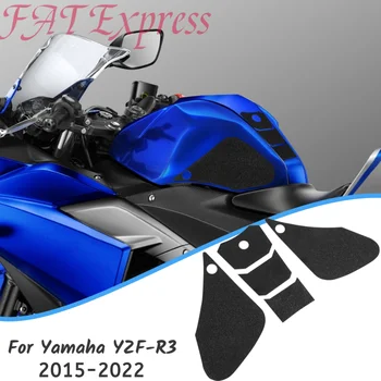 YZF-R3 Tank Pad Protector Za Yamaha YZFR3 YZF R3 2015-2022 2017 Motocikel Nalepke Nalepke Plinsko Gorivo Kolena Oprijem za Vleko Strani Pad