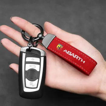 Avto Antilop Keychain Šport ključe po Meri Darilo Z Logotipom Za Fiat Abarth 595 Abarth 500 Abarth 124 Spider ključe Avtomobila Accessorie