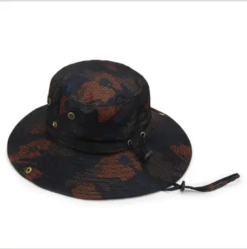 Moške poletje, sonce klobuk par maskirno kapo ribič skp ženske za zaščito pred soncem ribolov zložljivi sonce klobuki