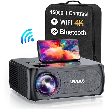 4K Projektorji 5G WiFi Bluetooth Full HD Projektor Materni 1080p 15000 Kontrast 4P/4D Keystone Zunanji Video Projektor K8