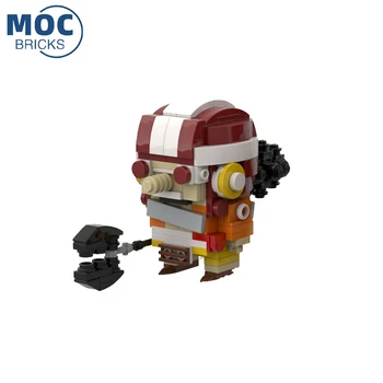 MOC Bricklink figuric Pirat Anime Slika Model, ki bo Ustrezala DIY Sestavljanje gradnikov Igrače Za Otroke Darilo
