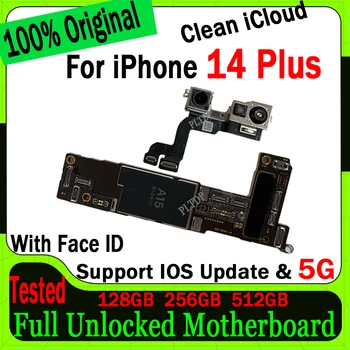 Za iPhone 14 Plus Motherboard E-SIM / SIM Različica Logiko Odbor 100% Prvotne Odklepanje Podporo Posodobitev Mainboard Čisto iCloud Ploščo