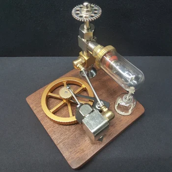Stirling Motor Model, Nastavljiva Hitrost Z Vertikalnim Vztrajnik Fizike Moči Znanost Eksperiment Motorja Igrača Za Fante Darilo