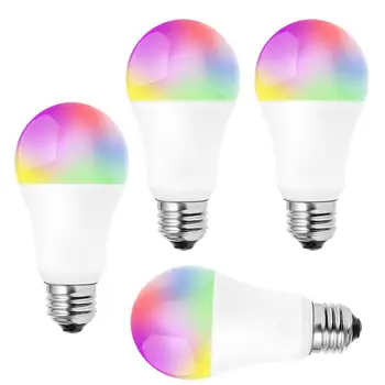 Smart Žarnice 1 Paket, WiFI RGB CW Barva Spreminja, Žarnice, Dela Z Alexa, Google Pomočnik, E26 A19 9W LED Zatemniti Sm