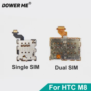 Dower Me SIM Kartic Imetnika Režo Flex Kabel Za HTC One M8 Dvojno Zamenjavo