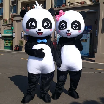Odraslih Orjaški Panda Maskota Kostum Risanka Lutka Dejavnost, Propaganda Uspešnosti Rekviziti Halloween Zabavo Obleko Letak Lutka Medved