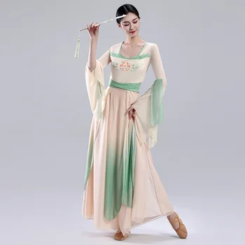 Klasični ples telo čar gaza oblačila, elegantno Ples na Kitajskem usposabljanje oblačila Han in Tang cheongsam plesne obleke