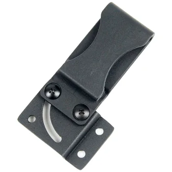 Črni Plastični Vrtljivi Kydex Kubura Posnetek Nož Scabbard Pištolo Tok Za 90 Stopinj Zavrteti Zanke Sponko S Strojno Opremo