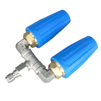 B50 Dvojni Turbo Šoba Spray Nasvet Visokega Tlaka, Pranje Quick Connect Obračanje Pranje Dodatna Oprema Šoba 1/4\