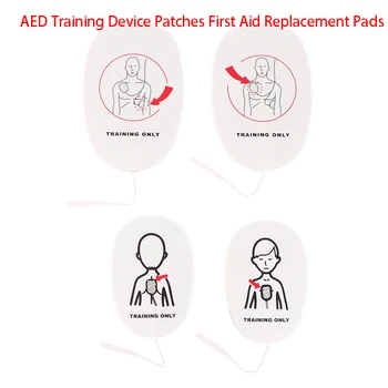 1 Par AED Napravo za Usposabljanje Obliži za Prvo Pomoč Usposabljanja Nadomestne Blazinice Odraslih, Otrok Usposabljanje Univerzalno Trener