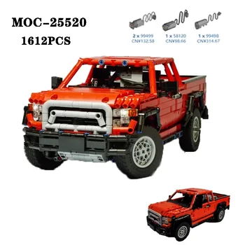 Klasična MOC-25520 Gradnik Super Pickup Tovornjak Visoko težavnost Montaže 1612PCS Del Modela za Odrasle in Otroke je Igrača Darilo