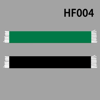 MHFC 145*18 cm Velikost Polovica Zelene Pol Črn Šal za Ljubitelje Dvojno, s katerimi se soočajo Pletene HF004