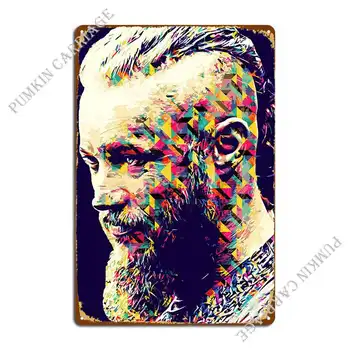 Ragnar Lothbrok Pop Art Kovinski Znak, Tiskanje Jama Kuhinjski Steni Jame Tin Prijavite Plakat