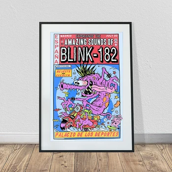 Neverjetno Zvoke Blink-182 španski Plakatov In Fotografij Povzetek Platno Stensko Slikarstvo v slikah, Za Dnevni Sobi Doma Dekor