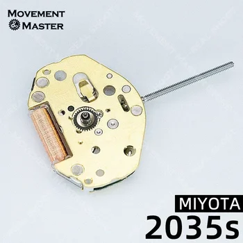 Miyota Super 2035 Watch pribor novo izvirno gibanje zlata pralni kvarčni gibanje, pazi gibanja