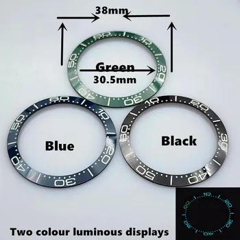38 mm Dveh odtenkih Svetilnosti Zaslona Keramične Plošče Ustreza 41mm iz Nerjavečega Jekla Watch Primeru