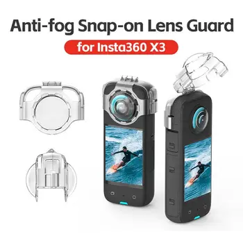 Anti-fog Objektiv Stražar Silikonski Zaščitni Pokrov Za Insta360 X3 Nevidno Objektiva Primeru Za Insta360 X3 delovanje Fotoaparata Dodatki