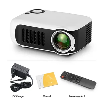 Novo A2000 MINI Projektor za Domači Kino, Prenosni Kino 3D LED Videoprojector Laserski Projektor za 4K 1080P HD Prek Vrat Smart TV BOX