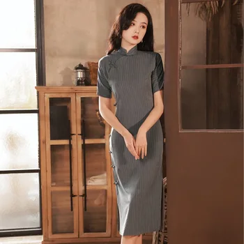 Cheongsam Tradicionalni Kitajski Slog Stranka Obleko Ženske Poletje Novo Qipao Vestidos Elegantno Banket Obleke Klasična Oblačila