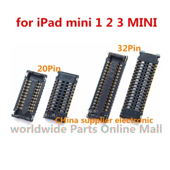 10pcs-100 kozarcev, Zaslon na Dotik, FPC / LCD-Zaslon FPC Priključek Vrata Priključite na Mainboard za iPad mini 1 2 3 MINI 20PIN zamenjava
