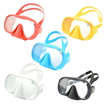 77HC Potapljaška Maska iz Silikona, Anti-Fog Snorkeling Očala Podvodno Potapljanje zaščitna Očala, Maske Plavanje Opreme 5-Barvni