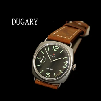 DUGARY Kitajsko Letalstvo mehanski Kronograf watch1963 Za Moške blagovne Znamke Pilot Nepremočljiva Platno Moda Edinstveno Vojaške Moški Gledajo