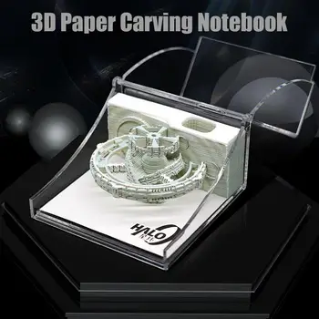 3D Papirja Opomba Lepljive Opombe Papir Ustvarjalne Spremljevalec Darilo Čarobno Papir Hiši Tri Body Series 3D Zvezek Za Šolo Urad