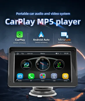 Univerzalni 7inch Avto Radio Multimedijski Predvajalnik Videa, Brezžični Carplay In Brezžični Android Auto Zaslon na Dotik Za Avto B5300