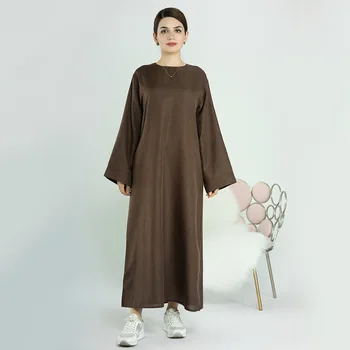 Turčija Arabski Skromno Abaya Muslimanske Ženske Casaul Dolgo Obleko Maxi Eid Ramadana Tam Kaftan Dubaj Islamske Haljo Obavijen Femme Jalabiya Vestido